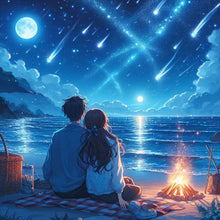 Load image into Gallery viewer, Diamond Painting - Full Round - Seaside Couple (40*40CM)
