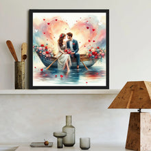 Load image into Gallery viewer, Diamond Painting - Full Round - Rowing Couple (40*40CM)
