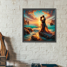 Load image into Gallery viewer, Diamond Painting - Full Round - Seaside Couple (40*40CM)
