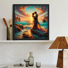 Load image into Gallery viewer, Diamond Painting - Full Round - Seaside Couple (40*40CM)

