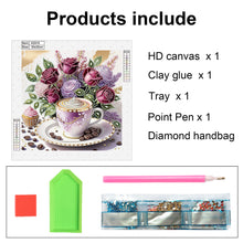 Load image into Gallery viewer, Diamond Painting - Partial Special Shaped - Coffee Bouquet (30*30CM)
