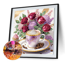 Load image into Gallery viewer, Diamond Painting - Partial Special Shaped - Coffee Bouquet (30*30CM)
