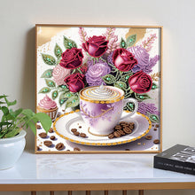 Load image into Gallery viewer, Diamond Painting - Partial Special Shaped - Coffee Bouquet (30*30CM)
