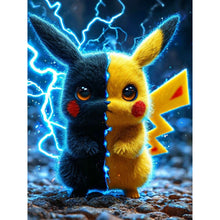 Load image into Gallery viewer, Diamond Painting - Full Round - Two-faced Pikachu (30*40CM)
