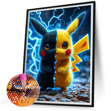 Load image into Gallery viewer, Diamond Painting - Full Round - Two-faced Pikachu (30*40CM)
