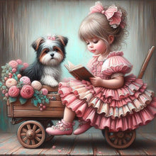 Load image into Gallery viewer, Diamond Painting - Full Round - Cute Big-Eyed Girl (40*40CM)
