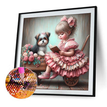 Load image into Gallery viewer, Diamond Painting - Full Round - Cute Big-Eyed Girl (40*40CM)
