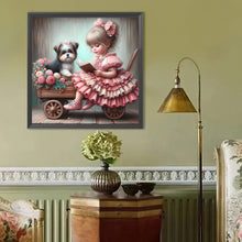 Load image into Gallery viewer, Diamond Painting - Full Round - Cute Big-Eyed Girl (40*40CM)
