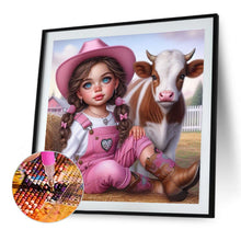 Load image into Gallery viewer, Diamond Painting - Full Round - Cute Big-Eyed Girl (40*40CM)
