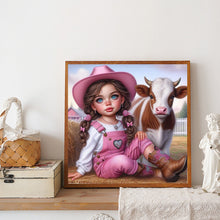 Load image into Gallery viewer, Diamond Painting - Full Round - Cute Big-Eyed Girl (40*40CM)
