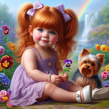 Load image into Gallery viewer, Diamond Painting - Full Round - Cute Big-Eyed Girl (40*40CM)
