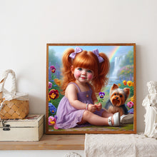 Load image into Gallery viewer, Diamond Painting - Full Round - Cute Big-Eyed Girl (40*40CM)
