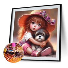 Load image into Gallery viewer, Diamond Painting - Full Round - Cute Big-Eyed Girl (40*40CM)
