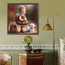 Load image into Gallery viewer, Diamond Painting - Full Round - Cute Big-Eyed Girl (40*40CM)
