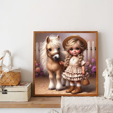 Load image into Gallery viewer, Diamond Painting - Full Round - Cute Big-Eyed Girl (40*40CM)
