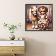 Load image into Gallery viewer, Diamond Painting - Full Round - Cute Big-Eyed Girl (40*40CM)
