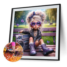 Load image into Gallery viewer, Diamond Painting - Full Round - Cute Big-Eyed Girl (40*40CM)
