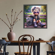 Load image into Gallery viewer, Diamond Painting - Full Round - Cute Big-Eyed Girl (40*40CM)

