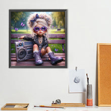 Load image into Gallery viewer, Diamond Painting - Full Round - Cute Big-Eyed Girl (40*40CM)
