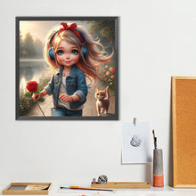 Load image into Gallery viewer, Diamond Painting - Full Round - Cute Big-Eyed Girl (40*40CM)

