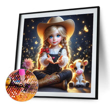 Load image into Gallery viewer, Diamond Painting - Full Round - Cute Big-Eyed Girl (40*40CM)
