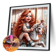 Load image into Gallery viewer, Diamond Painting - Full Round - Cute Big-Eyed Girl (40*40CM)
