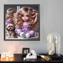 Load image into Gallery viewer, Diamond Painting - Full Round - Cute Big-Eyed Girl (40*40CM)
