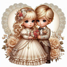 Load image into Gallery viewer, Diamond Painting - Full Round - Valentine&#39;S Day Couple (40*40CM)
