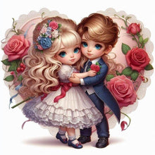 Load image into Gallery viewer, Diamond Painting - Full Round - Valentine&#39;S Day Couple (40*40CM)
