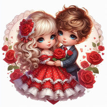 Load image into Gallery viewer, Diamond Painting - Full Round - Valentine&#39;S Day Couple (40*40CM)
