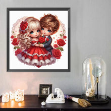 Load image into Gallery viewer, Diamond Painting - Full Round - Valentine&#39;S Day Couple (40*40CM)
