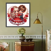 Load image into Gallery viewer, Diamond Painting - Full Round - Valentine&#39;S Day Couple (40*40CM)
