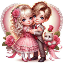 Load image into Gallery viewer, Diamond Painting - Full Round - Valentine&#39;S Day Couple (40*40CM)
