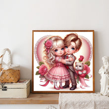 Load image into Gallery viewer, Diamond Painting - Full Round - Valentine&#39;S Day Couple (40*40CM)
