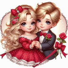 Load image into Gallery viewer, Diamond Painting - Full Round - Valentine&#39;S Day Couple (40*40CM)
