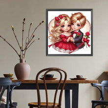 Load image into Gallery viewer, Diamond Painting - Full Round - Valentine&#39;S Day Couple (40*40CM)
