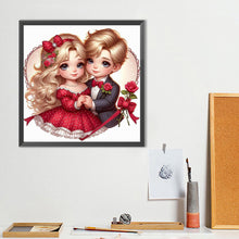 Load image into Gallery viewer, Diamond Painting - Full Round - Valentine&#39;S Day Couple (40*40CM)
