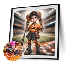 Load image into Gallery viewer, Diamond Painting - Full Round - Baseball Girl (40*40CM)
