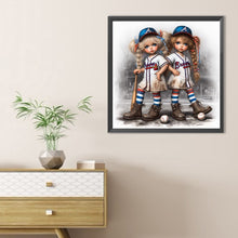 Load image into Gallery viewer, Diamond Painting - Full Round - Baseball Girl (40*40CM)

