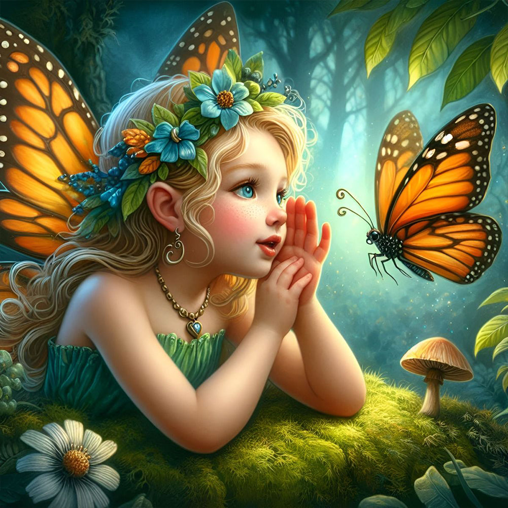 Diamond Painting - Full Round - Elf Girl (40*40CM)