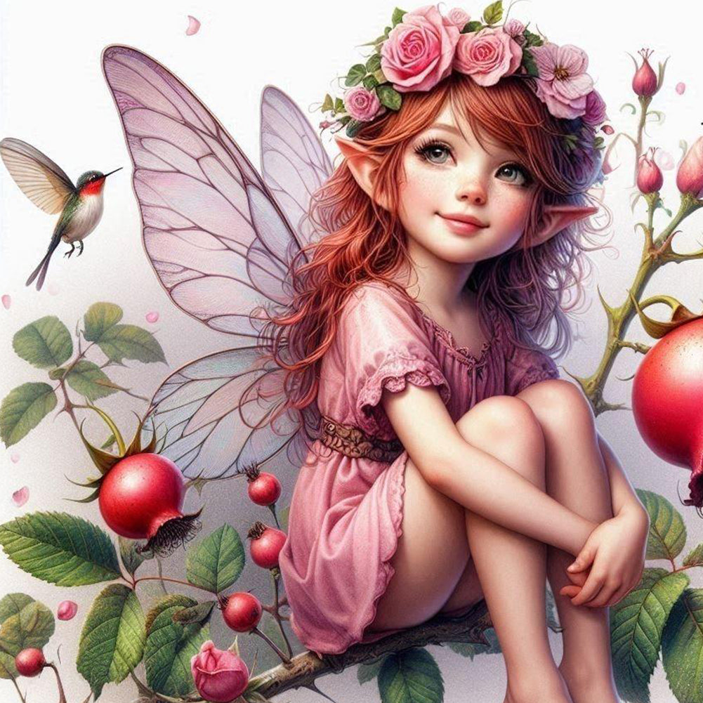 Diamond Painting - Full Round - Elf Girl (40*40CM)