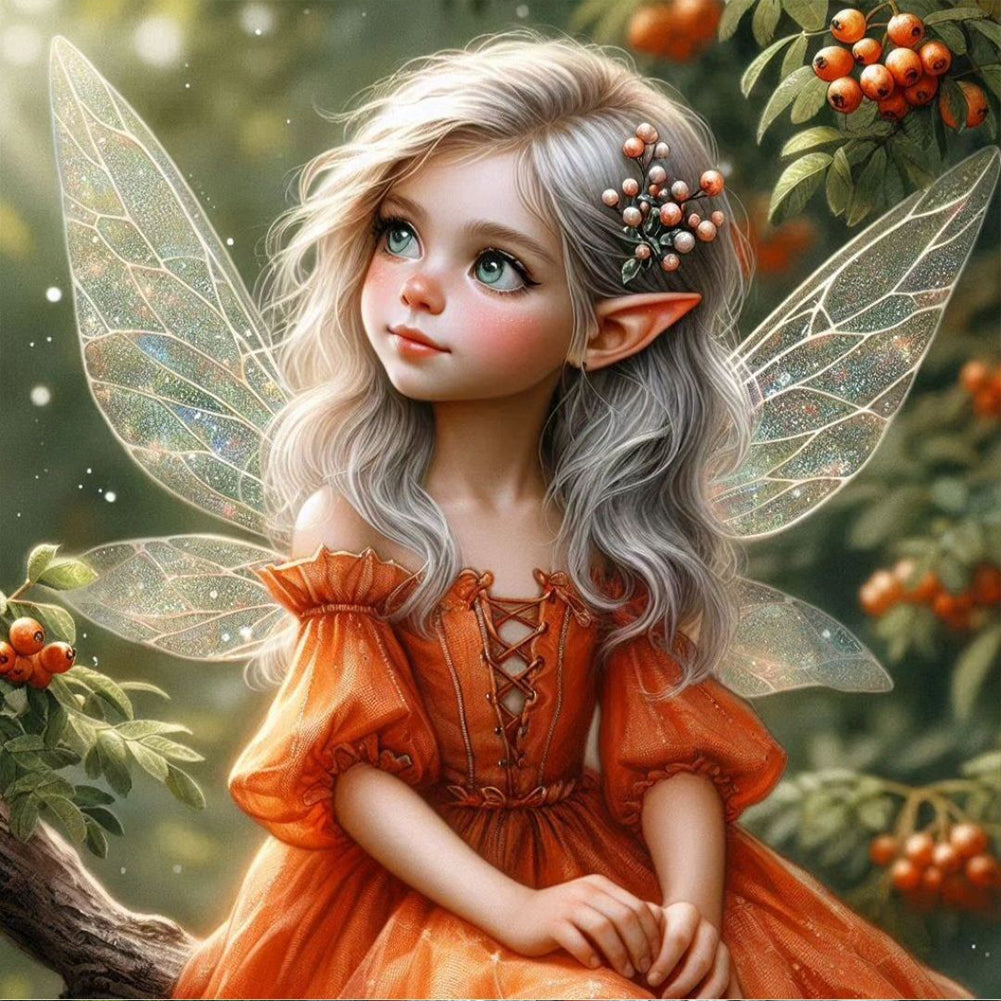 Diamond Painting - Full Round - Elf Girl (40*40CM)