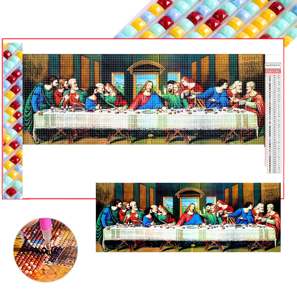 Diamond Painting - Full Square - The Last Supper (80*30CM)