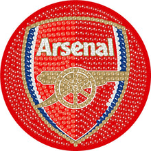 Load image into Gallery viewer, 6Pcs Wooden Football Club Diamond Painting Coasters DIY Coaster Diamond Dot Kits

