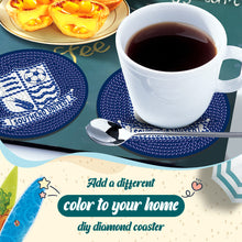 Load image into Gallery viewer, 6Pcs Wooden Football Club Diamond Painting Coasters DIY Coaster Diamond Dot Kits

