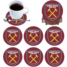 Load image into Gallery viewer, 6Pcs Wooden Football Club Diamond Painting Coasters DIY Coaster Diamond Dot Kits
