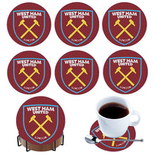 Load image into Gallery viewer, 6Pcs Wooden Football Club Diamond Painting Coasters DIY Coaster Diamond Dot Kits
