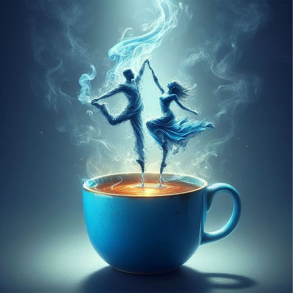 Diamond Painting - Full Round - Dancer On Coffee (40*40CM)