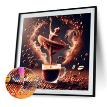 Load image into Gallery viewer, Diamond Painting - Full Round - Dancer On Coffee (40*40CM)
