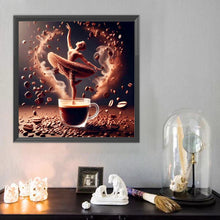 Load image into Gallery viewer, Diamond Painting - Full Round - Dancer On Coffee (40*40CM)
